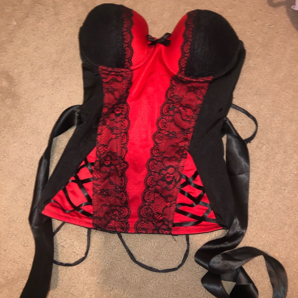 Red lingerie/corset